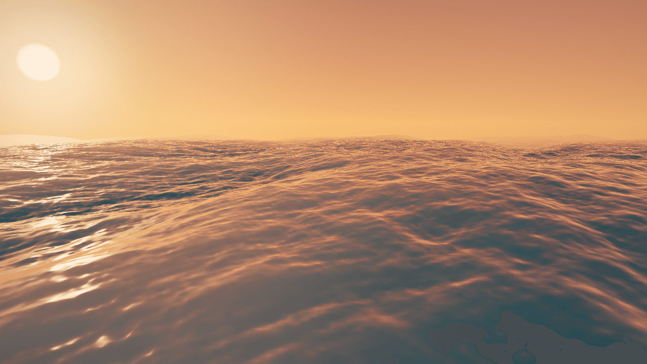 FFT ocean surface