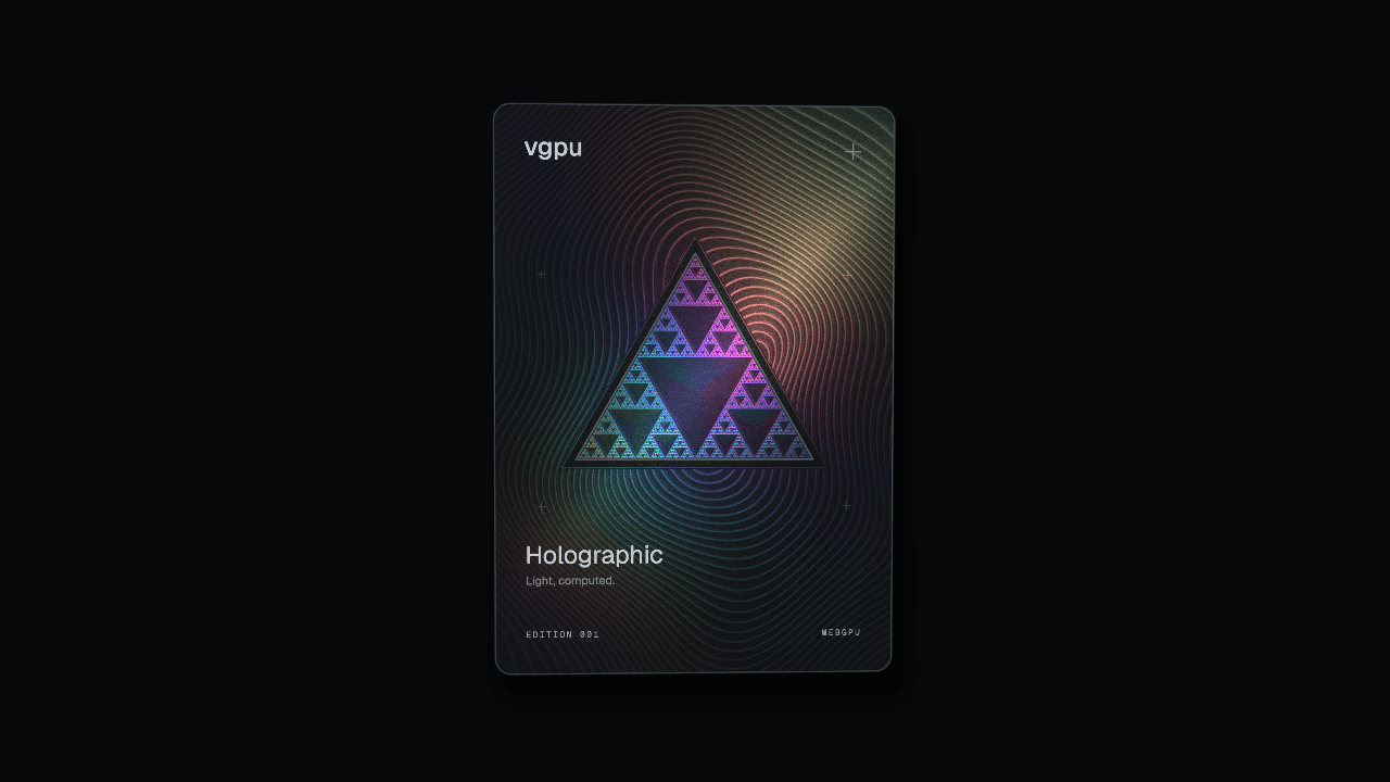 Holographic Card